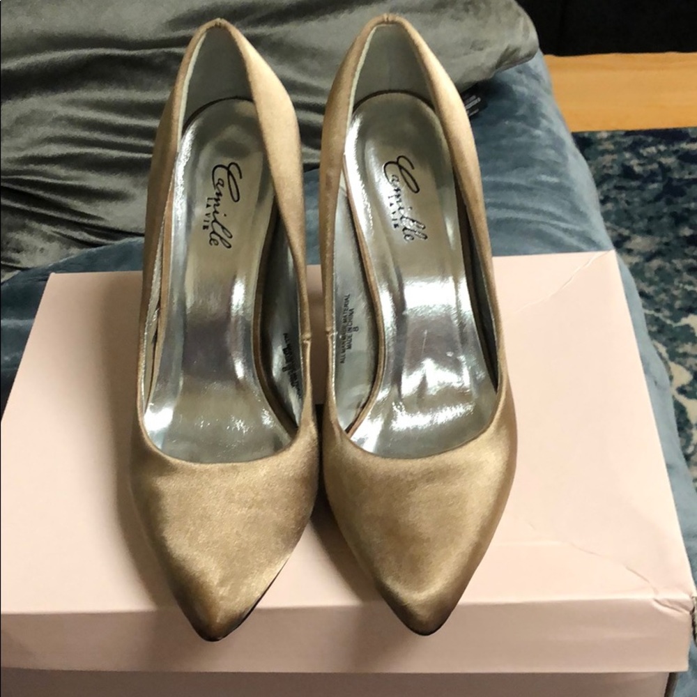 Tan pumps